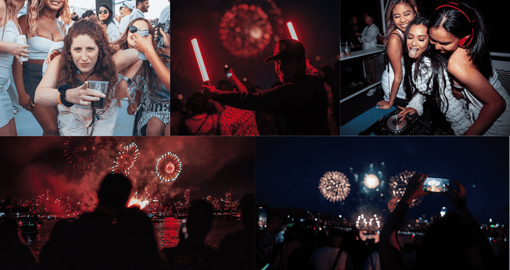 Toronto Canada Day with fireworks