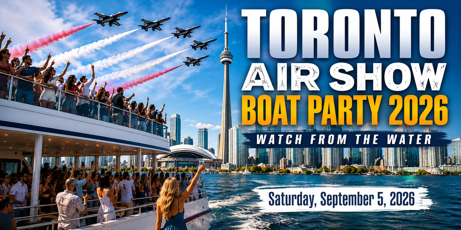TORONTO AIR SHOW BOAT PARTY 2026 | CANADIAN INTERNATIONAL AIR SHOW